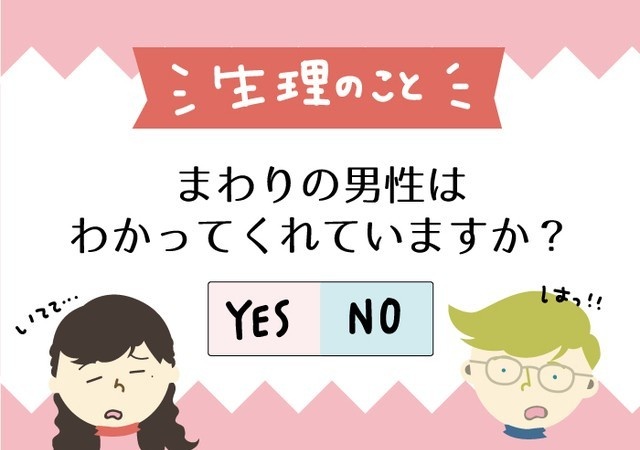 生理の話はタブー まわりの男性はわかってくれていますか 18年04月07日 Biglobe Beauty