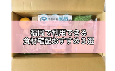福岡で利用できるおすすめの食材宅配3選！どれが便利で使いやすい？