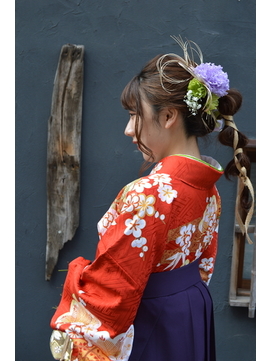 【コトノハ】かわいい着物ヘア 成人式 卒業式 振袖 袴ヘアー