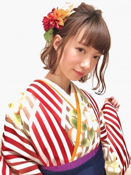 2020年夏 ミディアム 袴のヘアスタイル ヘアアレンジ 髪型一覧