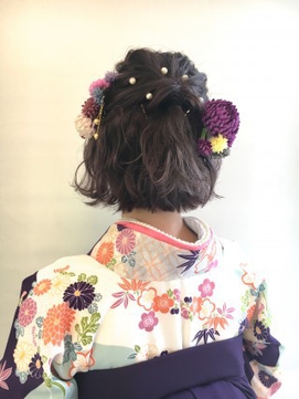 2020年夏 ショート 袴のヘアスタイル ヘアアレンジ 髪型一覧