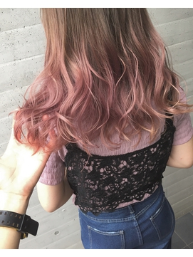 髪型 ピンク グラデーション Htfyl