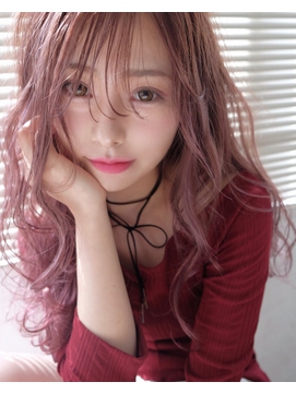 年秋 Megumi ピンクアッシュのヘアスタイル Biglobe Beauty