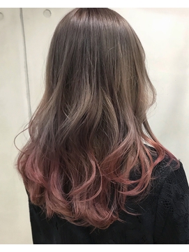 2020年夏 Beige Plus ピンクグラデーションカラー 美髪のヘア